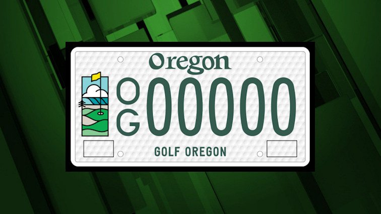 Proposed 'Golf Oregon' license plate