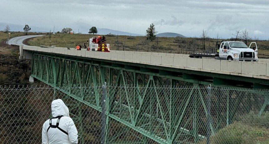 Highway 26 Mill Creek Bridge crash recovery WSFS 5-4