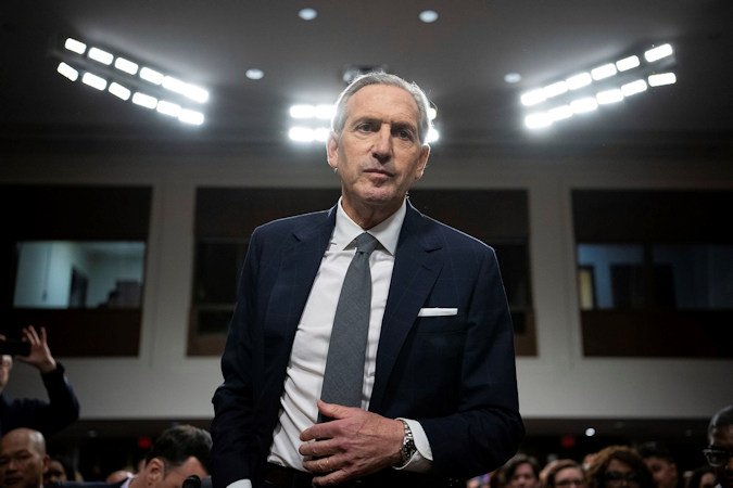 Howard Schultz, Starbucks' former CEO, is seen here in a 2023 photo. Schultz is still offering critiques of the company he ran for about 25 years over three stints.