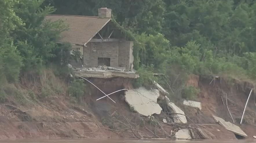 <i>KTRK via CNN Newsource</i><br/>Nearly $100 million will go toward repairs along the Brazos River as residents claim erosion from the river is destroying streets and highways.