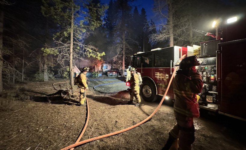 A total of 25 firefighters were called to La Pine house fire on Wayside Loop Wednesday night.