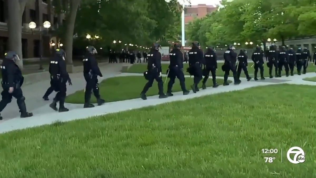 <i>WXYZ via CNN Newsource</i><br/>The University of Michigan Diag has reopened and four people have been released from custody after University of Michigan police