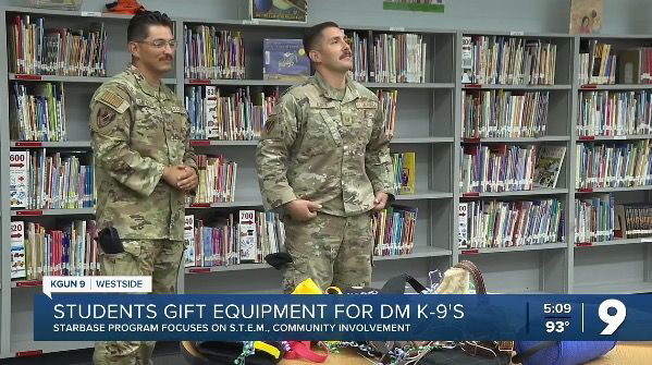 <i>KGUN via CNN Newsource</i><br/>A fifth-grade class at Warren Elementary School is making a significant impact on the lives of military service dogs