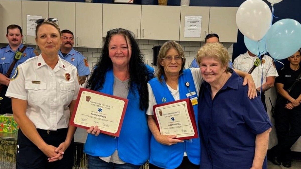 <i>WFTX via CNN Newsource</i><br/>North Port Walmart employees brought a customer back to life after her heart stopped in the store.