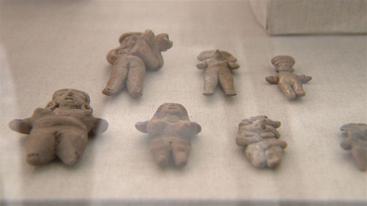 <i>WTVF via CNN Newsource</i><br/>The Parthenon created the exhibit 'Repatriation And Its Impact' to explain the conflict. The artifacts are believed to be from the time before the arrival of Christopher Columbus.