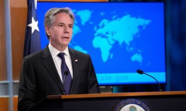 Secretary of State Antony Blinken speaks about the recently released 2023 Country Reports on Human Rights Practices during a briefing at the State Department in Washington