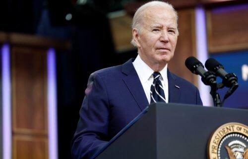 President Joe Biden gives remarks virtually to the National Action Network Convention last month. Biden will deliver a keynote address on May 7 at the US Holocaust Memorial Museum’s annual Days of Remembrance ceremony at the US Capitol.