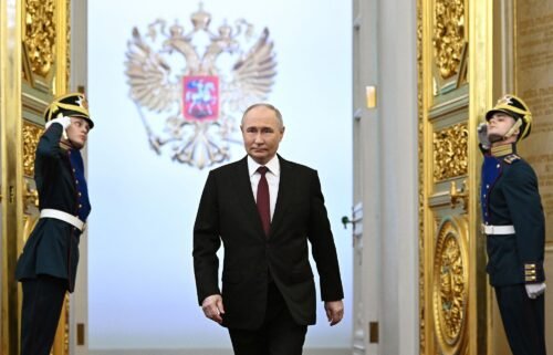 Russian President Vladimir Putin attends his inauguration ceremony in Moscow