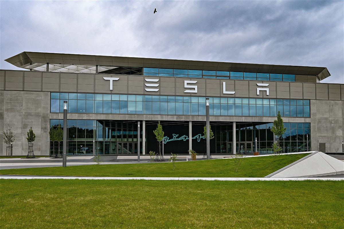 <i>Patrick Pleul/picture alliance/Getty Images via CNN Newsource</i><br/>Tesla's factory in Grünheide near Berlin