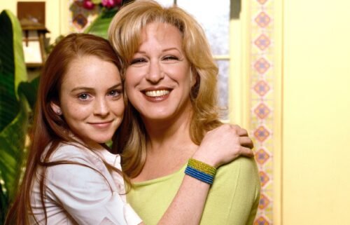 Lindsay Lohan (as Rose) and Bette Midler (as Bette) are seen here on "Bette