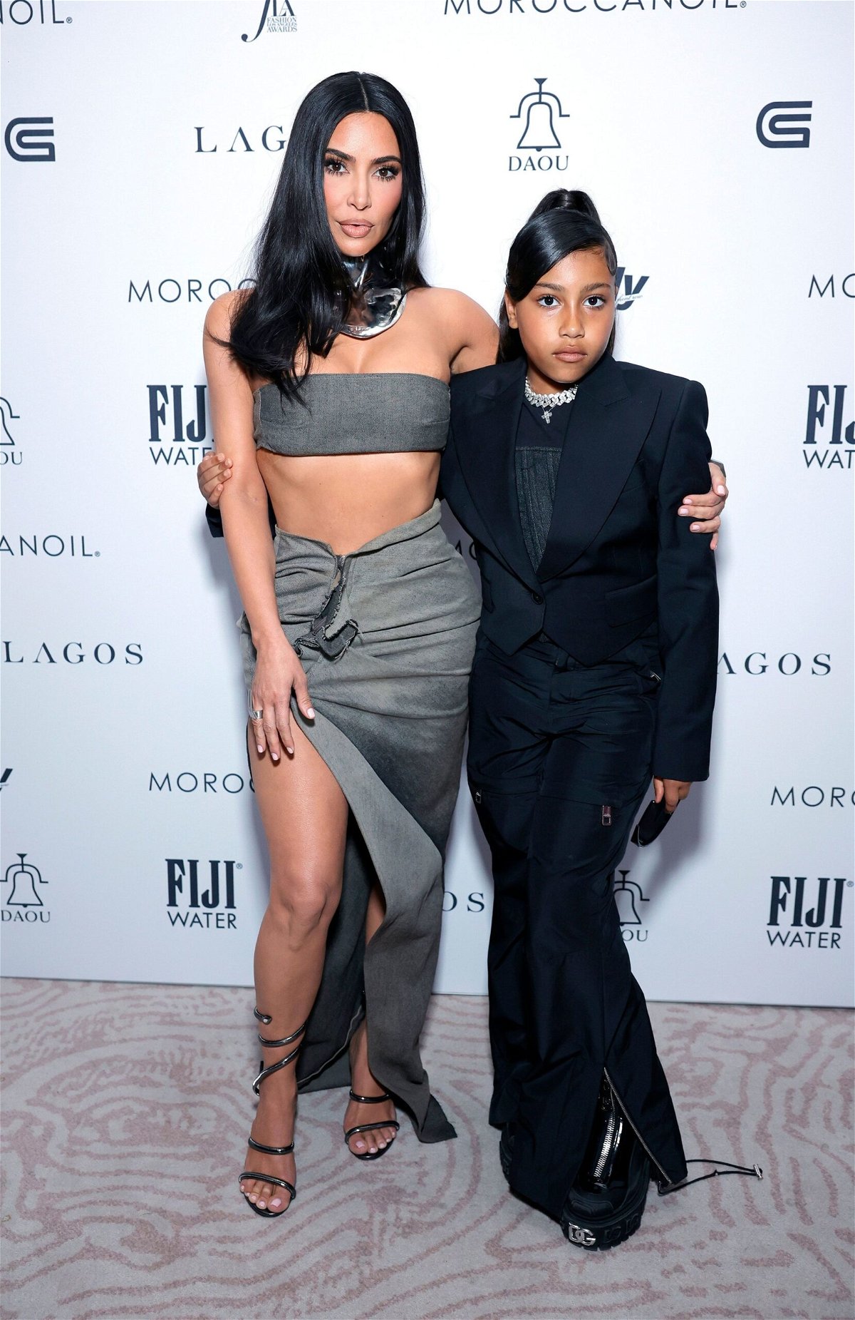 <i>Stefanie Keenan/Getty Images/File via CNN Newsource</i><br/>Kim Kardashian and North West at The Daily Front Row's Seventh Annual Fashion Los Angeles Awards in April 2023 in Beverly Hills.