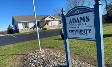 The Adams Township Hall in Adams Township