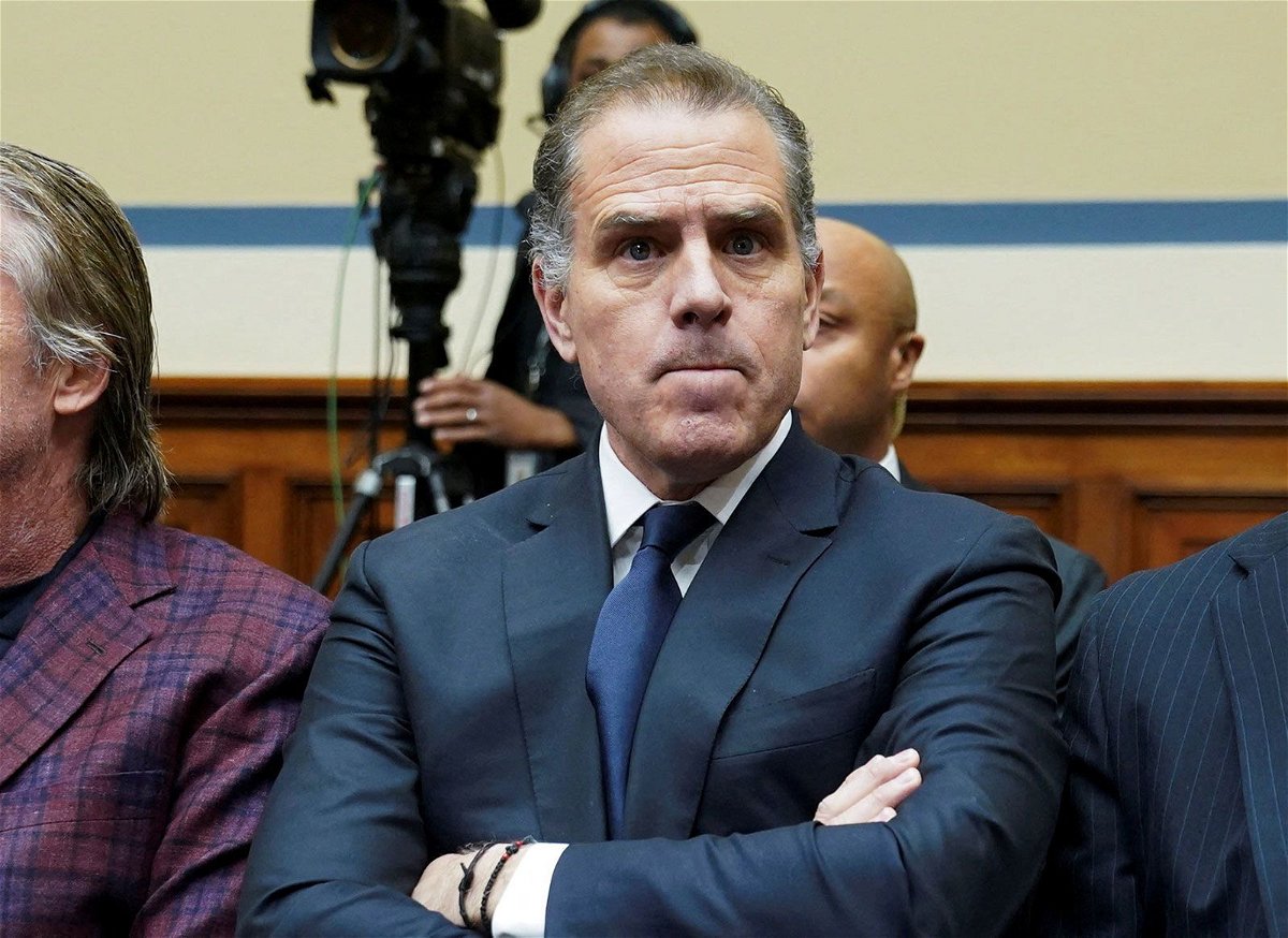 <i>Kevin Lamarque/Reuters/File via CNN Newsource</i><br/>Hunter Biden is seen as he makes a surprise appearance at a House Oversight Committee meeting on January 10.  A federal appeals court on May 9 refused to throw out Biden’s federal gun indictment.