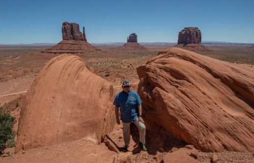 Then-President of the Navajo Nation Jonathan Nez stands in the Monument Valley Tribal Park