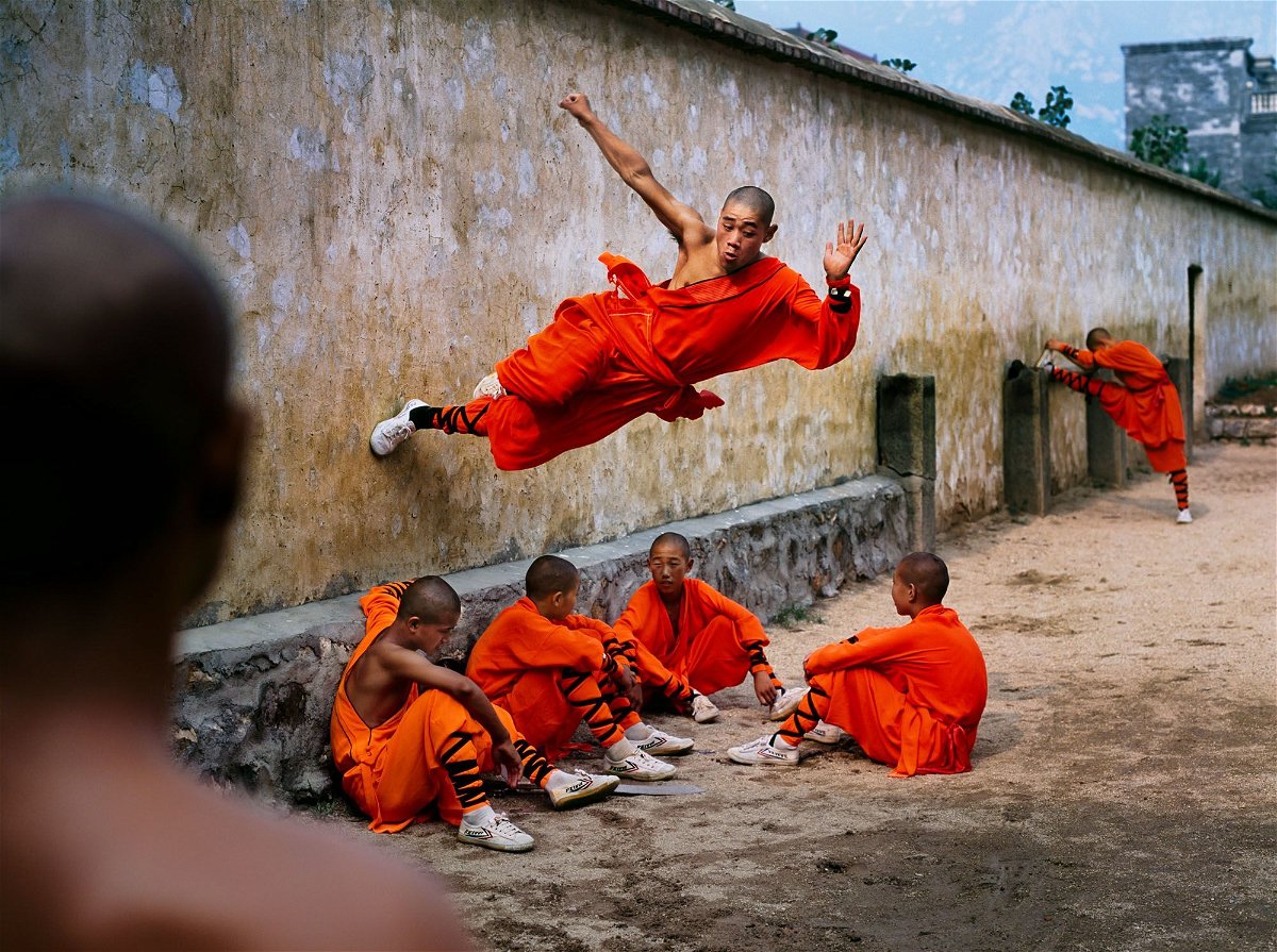 <i>Steve McCurry / Magnum Photos via CNN Newsource</i><br/>Wall running is part of the training regimen of young practitioners learning martial arts at a training institute in China.