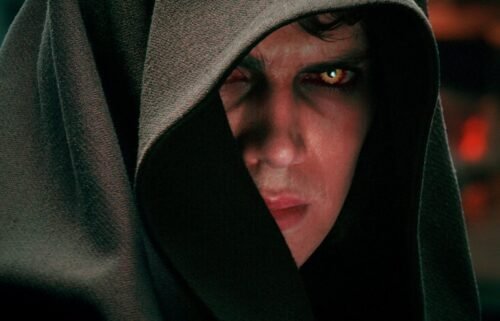 Anakin is burned alive and reborn as Darth Vader in "Revenge of the Sith."