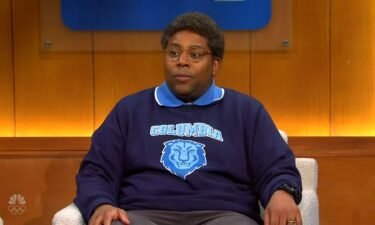 Kenan Thompson is pictured on this week's episode of 'Saturday Night Live' during the cold open.