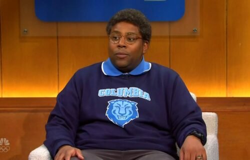 Kenan Thompson is pictured on this week's episode of 'Saturday Night Live' during the cold open.