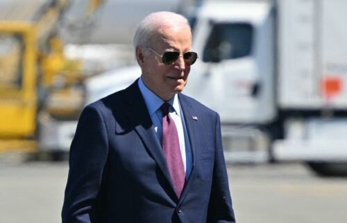 President Joe Biden makes his way to board Air Force One in Seattle on May 11. Biden is increasing tariffs on $18 billion in Chinese imports.