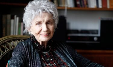 Canadian author Alice Munro is photographed during an interview in Victoria