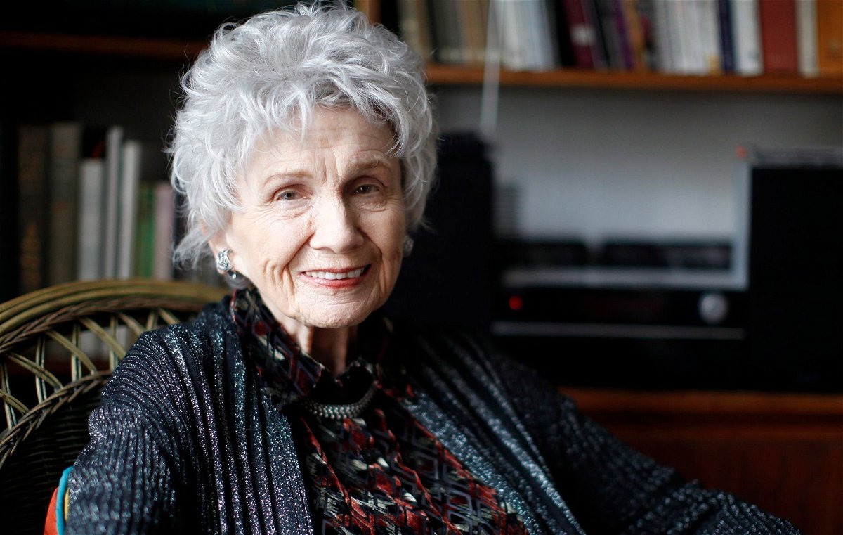 <i>Chad Hipolito/AP via CNN Newsource</i><br/>Canadian author Alice Munro is photographed during an interview in Victoria
