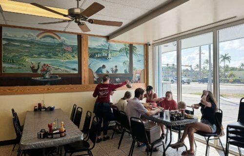 An inside view of a diner in Key Largo
