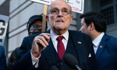 Arizona prosecutors have tried to serve Rudy Giuliani for weeks. The former mayor is shown here outside the federal courthouse in Washington