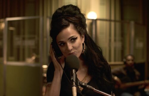 Marisa Abela as Amy Winehouse in "Back to Black."