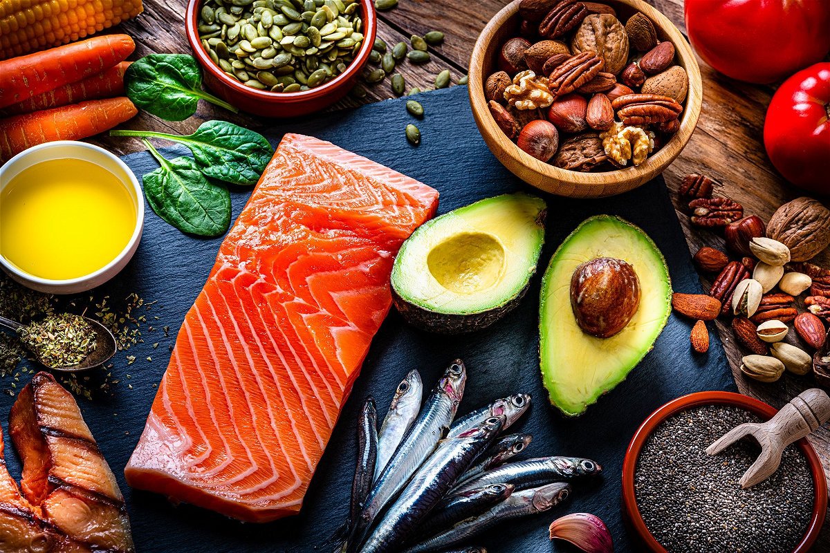 <i>fcafotodigital/E+/Getty Images via CNN Newsource</i><br/>Foods rich in omega-3 fatty acids include salmon