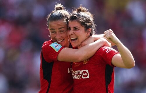 Manchester United celebrated a comprehensive victory in the Women's FA Cup final.