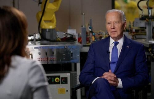 President Joe Biden speaks with CNN’s Erin Burnett during an exclusive interview Wednesday