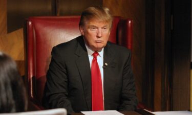 Donald Trump is seen during the season finale of "The Celebrity Apprentice" in New York City in May 2009.  A producer for “The Apprentice” is claiming that Trump used the N-word during the show’s filming.