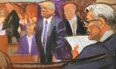 Here is a sketch of Donald Trump during his conviction on May 30.