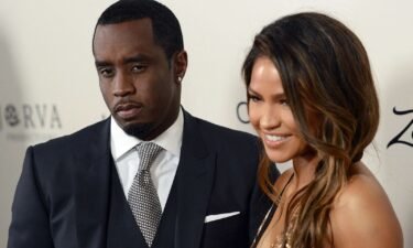 Sean "Diddy" Combs with Cassie Ventura attend the premiere of "The Perfect Match" in Los Angeles on March 7