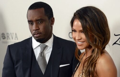 Sean "Diddy" Combs with Cassie Ventura attend the premiere of "The Perfect Match" in Los Angeles on March 7
