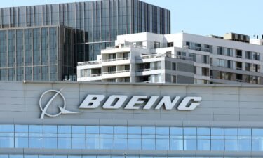 The exterior of the Boeing Company headquarters is seen on March 25