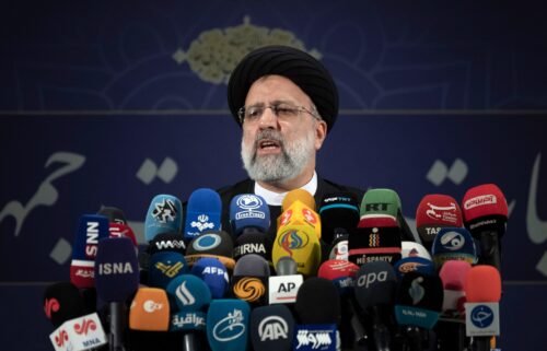 Ebrahim Raisi after registering himself as a candidate for the Presidency in 2021.
