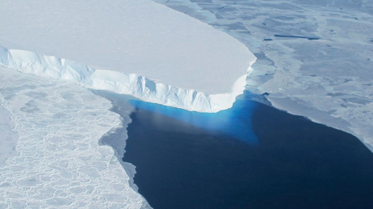 <i>NASA/Reuters via CNN Newsource</i><br/>The Thwaites Glacier in Antarctica is being eaten away from below as warm