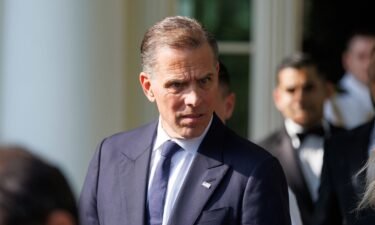Hunter Biden attends a reception celebrating Jewish American Heritage Month Event in the Rose Garden at the White House in Washington