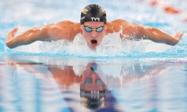 Grant House competes in the men's 200m butterfly C final at the TYR Pro Swim Series Westmont at FMC Natatorium on March 8.