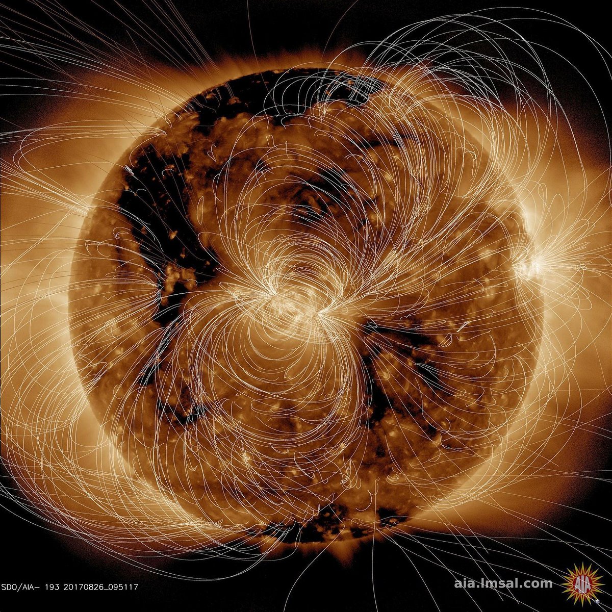 <i>NASA/GSFC/Solar Dynamics Observa via CNN Newsource</i><br/>This view of the sun's magnetic field was generated by NASA's Solar Dynamics Observatory.