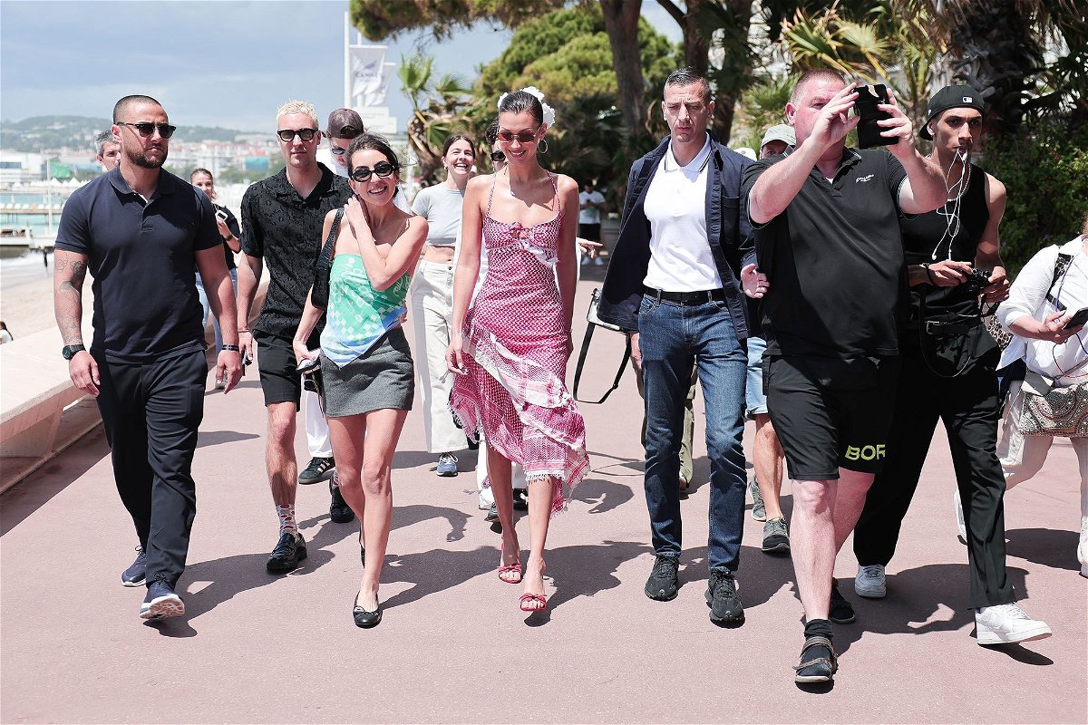 <i>Jacopo Raule/GC Images/Getty Images via CNN Newsource</i><br/>Bella Hadid is seen during the 77th Cannes Film Festival on Thursday
