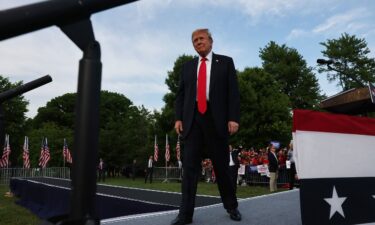 Former President Donald Trump holds a rally in the South Bronx in New York City on May 23