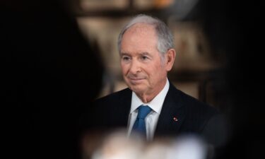 Stephen Schwarzman during a Bloomberg Television interview in Paris on September 19