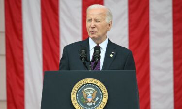 President Joe Biden speaks at the National Memorial Day observance at Arlington National Cemetery in Arlington