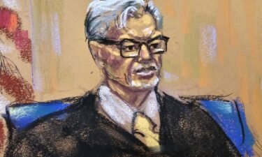 Judge Merchan is seen in this court sketch from May 29.