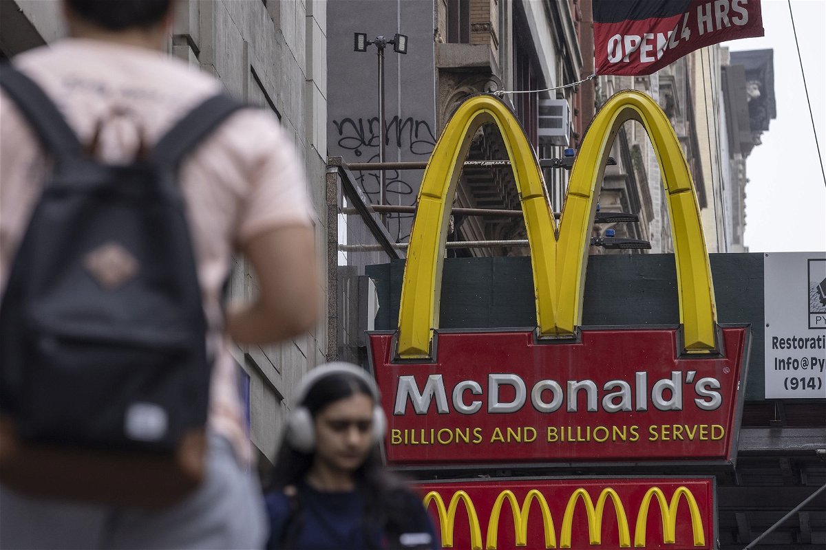 <i>Victor J. Blue/Bloomberg/Getty Images via CNN Newsource</i><br/>A McDonald's location in New York