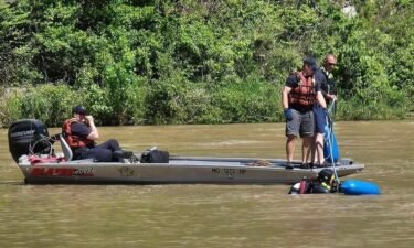 Missouri State Highway Patrol Underwater Recovery Team continue to search for the missing man.