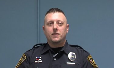 Officer Devin Moore answered the call of duty when he saw a burning car on Interstate 74 in February.