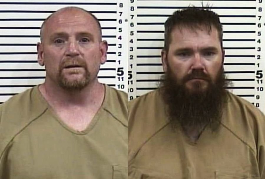 <i>Bonneville County Jail/eastidahonews.com via CNN Newsource</i><br/>Virgil Wayne Rogers (left) and Justin Dale Sanders were arrested after a police K9 reportedly alerted officers to drugs at a UPS facility.
